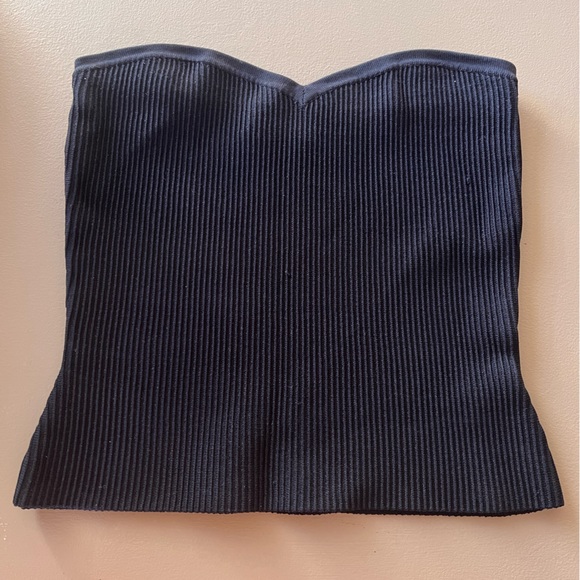 Aritzia | Babaton Sculpt Knit Sweetheart Tube Top in Black - Size Small - Picture 3 of 5